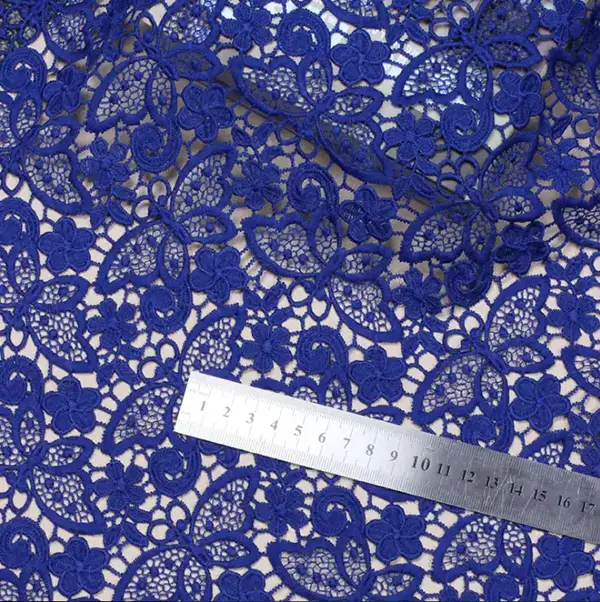Custom Luxury Heavy Made Embroidery Tulle Beads Lace Mesh Beaded Fabric