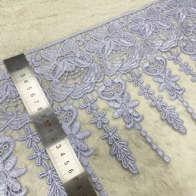 Fashionable High Quality Short Three Dimensional Floral Sequin Lace Suitable For Dresses And Other Accessories