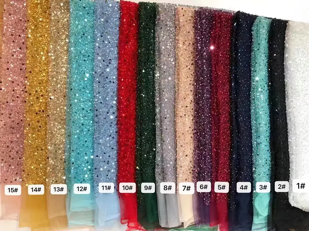 New Arrival Velvet Laser Cut Flower Pattern Lace Fabric