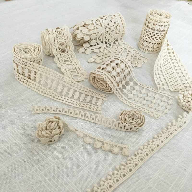 Wholesale Manufacturer Best Price Flower Lace Trim 100% Polyester Chemical Lace