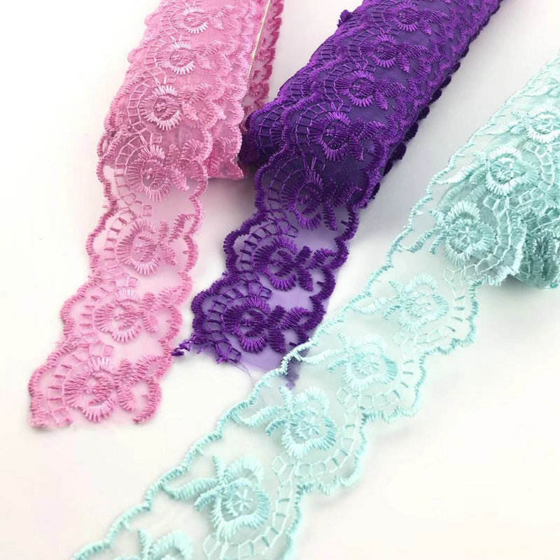 Класичний дизайн мульти кольори Organza мереживо