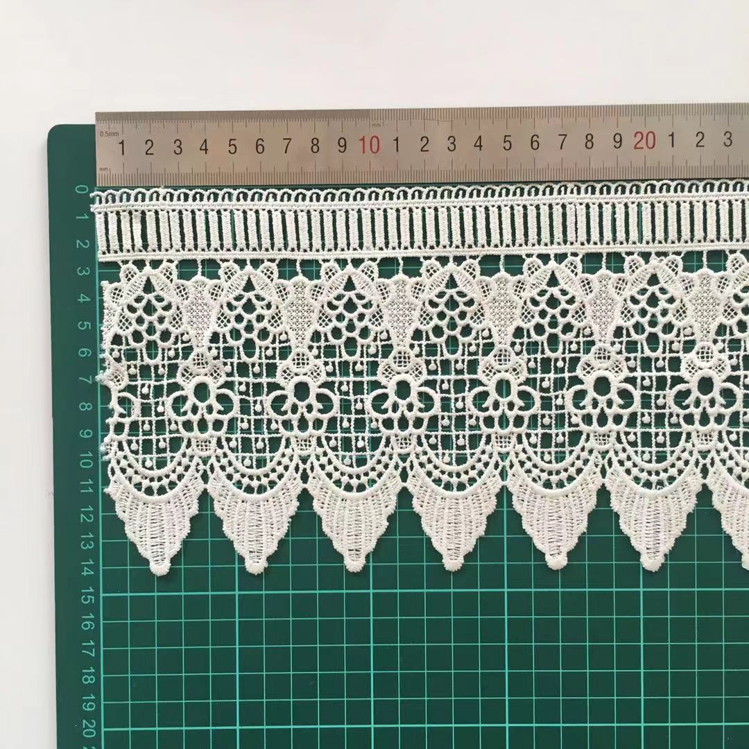 Wholesale Manufacturer Best Price Flower Lace Trim 100% Polyester Chemical Lace