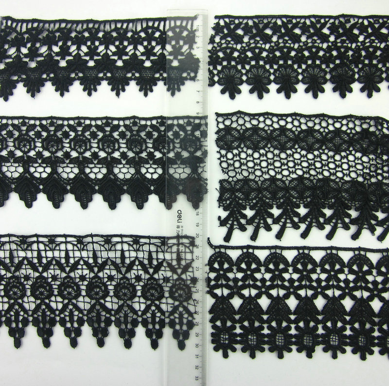 Wholesale Manufacturer Best Price Flower Lace Trim 100% Polyester Chemical Lace