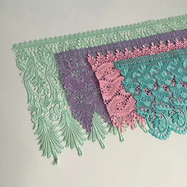 Wholesale Manufacturer Best Price Flower Lace Trim 100% Polyester Chemical Lace